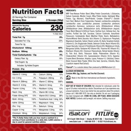 iSatori Eat Smart Complete Meal Replacement Shake with Protein - Sweet Vanilla-20 Serve