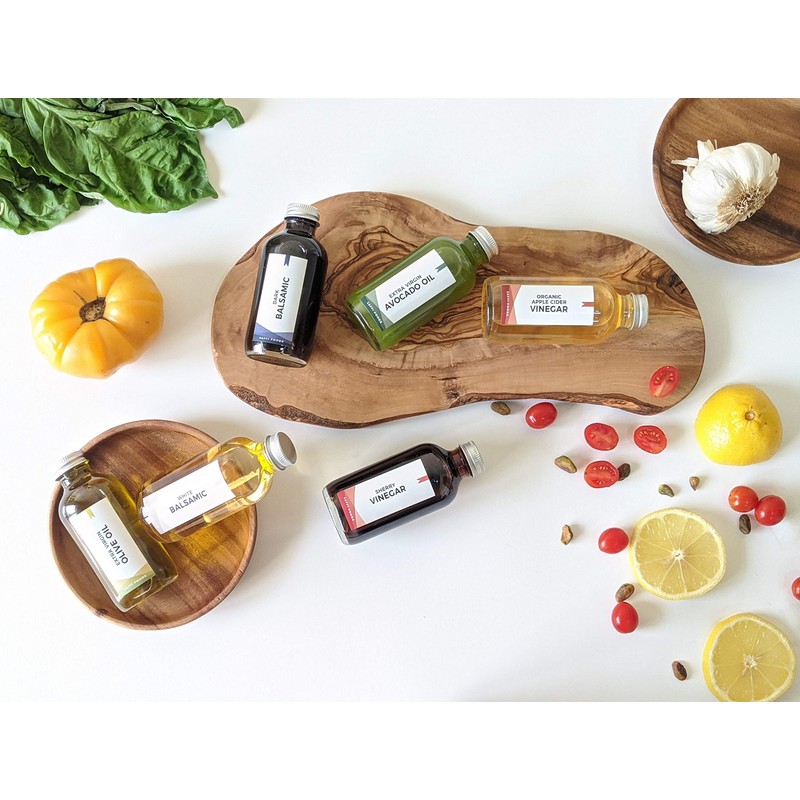 Oil and Vinegar Sampler Tasting Set, Used by Award-winning Restaurants,