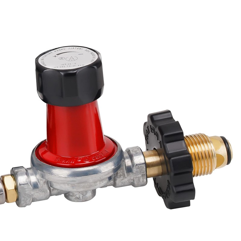 Stanbroil 0-30 PSI High Pressure Adjustable Regulator POL Connection and
