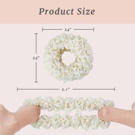 12-Piece Plush Scrunchies Hair Ties for Women