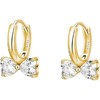 Bow Small Hoop Earrings for Women Teen Girls Bow Hoop