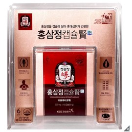Jeonggwanjang CheongKwanJang Red Ginseng Extract Capsules 500mg x 100 Capsules / 정관장 홍삼정 캡슐현 500mg x 100캡슐
