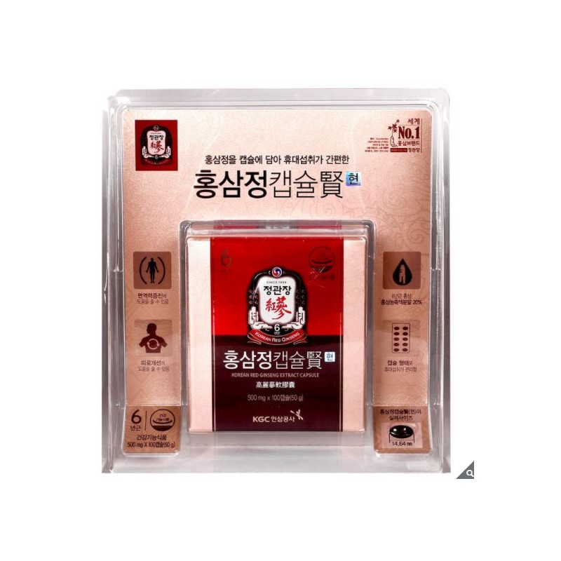 Jeonggwanjang CheongKwanJang Red Ginseng Extract Capsules 500mg x 100 Capsules