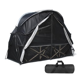 1 Person Cot Tent with Breathable Mesh Door and Screen Windows – Easy to Put Together, All-Weather Shelter for Camping & Backyard, Without Bed