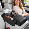 Auto Center Console Armrest Cushion With 2 Cup Holder PU