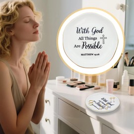 Christian Jewelry Tray Dish with Bible Verse – Inspirational Ring Dish, Faith Gift for Women – Religious Encouragement Gift for Baptism, Confirmation, Birthday, Appreciation, Get Well, or Friendship