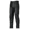 Vance Leather Men's Black Premium Leather Motorcycle Overpants with Side
