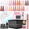 JEWHITENY 14 pcs Poly Gel Nail Extension Kit With Drill