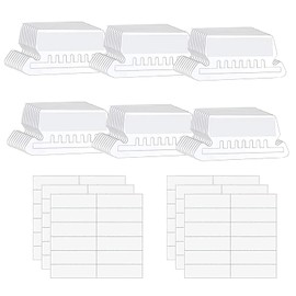 File Tabs, 60 Pieces A4 Hanging File Folder Tags, Classic Hanging File Folder Tags for Classic Suspension Files, Office, Home, School