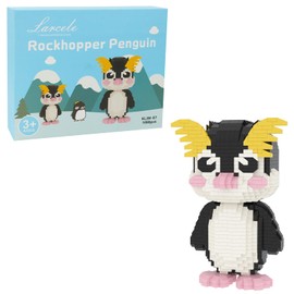 Larcele 1094 Pieces Micro Building Blocks Toy Kit, Mini Bricks Building Blocks Set KLJM-07 Reusable (Rock Locust Penguin)