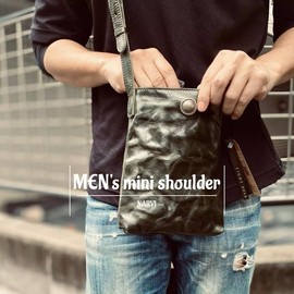 Eight Boar B52 All Leather Small Sacoche Shoulder Bag Concho Crossbody Brown Green Brown Green, green (dark green)