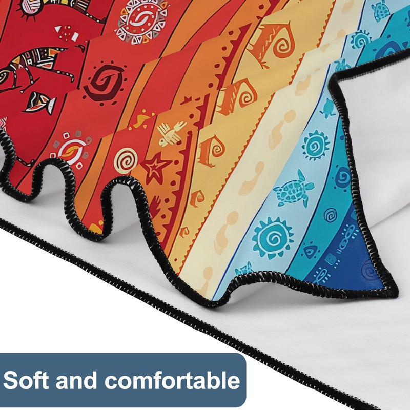 Zomer Beach Towel Large 90 x 180 cm Microfibre Quick-Drying