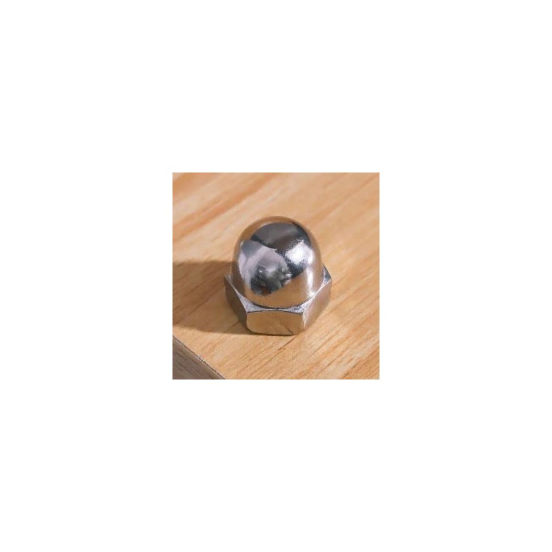 Glvaner M10-1.5 Thread Size (10 pcs) Stainless Steel Acorn Cap