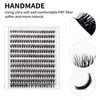 240 Pcs Cluster Lashes,Individual Eyelashes,Lash Clusters Kit,Eye,Eyelash,Individuals,Fake Pre Glued,Wispy,Fluffy,Natural Manga,DIY