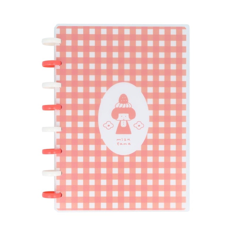 Sunstar Stationery S2642867 Mizutama Notebook, Ring Notebook, A5, Red