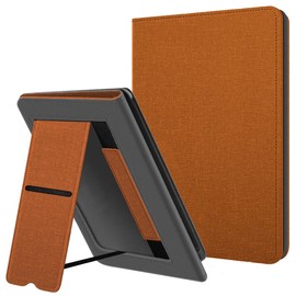 Case for 7 inch eReader (12th Generation) - 2024 and Colorsoft Signature Edition (1st Generation 2024), Kickstand Protective Case with Auto Sleep/Wake Function and Hand Strap (B1-Brown)