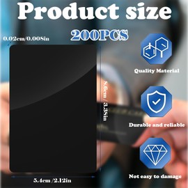 Pack of 100 NFC Cards Black Rewritable NFC Tags NTAG Metal Cards Blank Black Aluminium Business Cards Laser Engraving 8.6 x 5.4 cm 0.21 mm Thickness DIY Cards & Sales Points