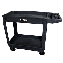 Standard Plastic Utility Cart - Black