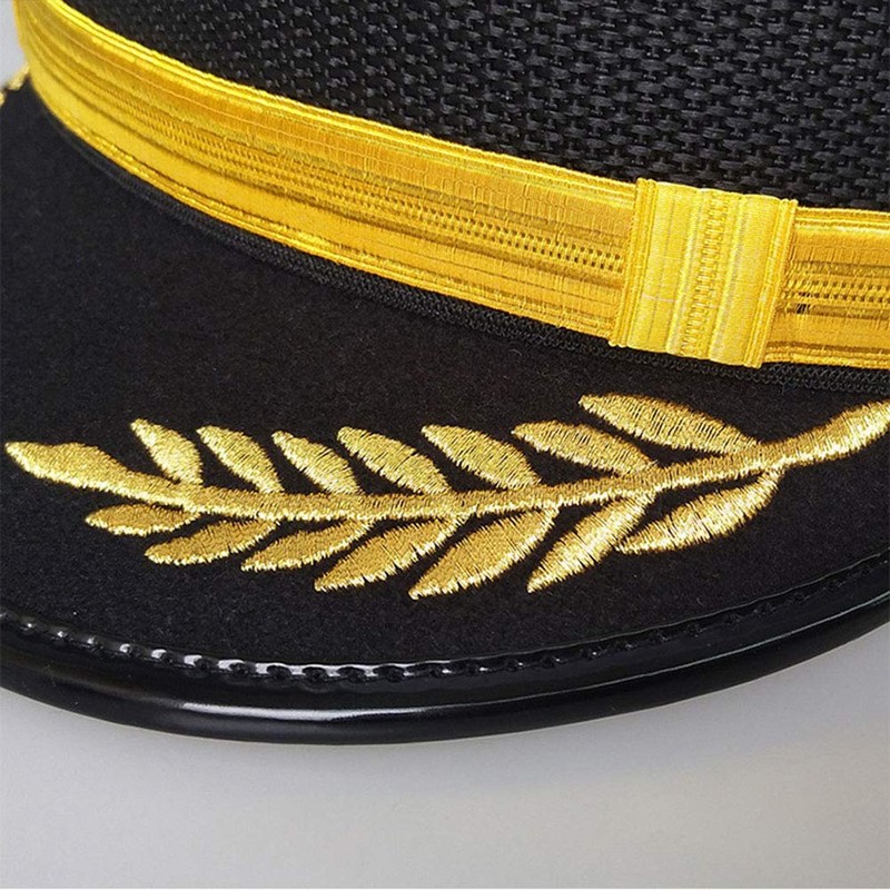[cnstone] Pilot Hat, Hat, Eagle Badge, Embroidered, Costume Accessory, Kids,