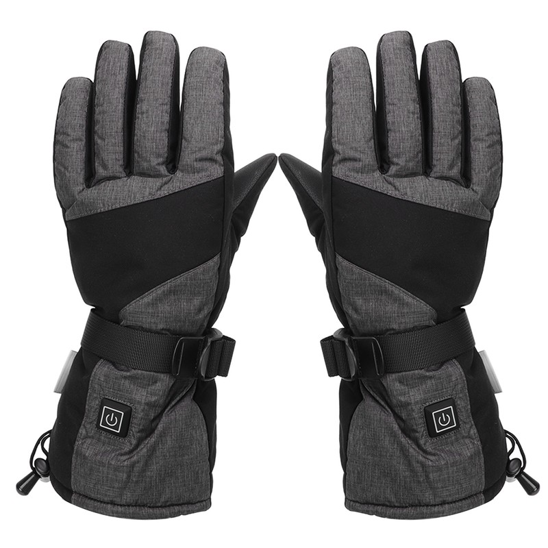1Pair Electric Heated Gloves Warm Touch Screen Removable Graphene Heating