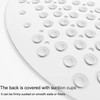 Circle Shower Mat,Round Non-slip Bathroom Mat With Suction Cup Smooth