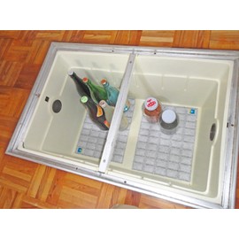 Foral 5325 5325 Dehumidification and Condensation Prevention Goods, Gray, 17.7 x 13.8 inches (45 x 35 cm), For Underfloor Storage, Reusable Economy (with Notification Sensor), Pack of 2