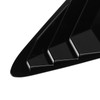 2PCS Rear Side Window Louver Gloss Black Sporty Look Scratch