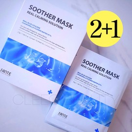 Sante Soother Mask Pack (1 box of 10) Trouble sensitive soothing, skin barrier strengthening Soother Mask Pack (1 box) / 상떼 수더마스크팩(10장1박스) 트러블 민감 진정 피부장벽강화 수더마스크팩1박스