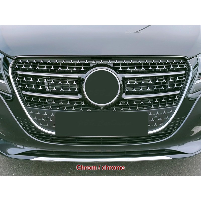 Diamond Grill Foil Sticker for Mercedes V-Class W447 Vito Facelift