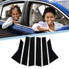 A ABSOPRO Door Pillar Window Trim Cover Front Rear Left