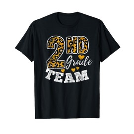 Leopard Print Second Grade Teacher 2nd Grade Team Vintage T-Shirt