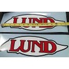 Lund Boats Retro Decal Pair WC SSV Pike Rebel Ships