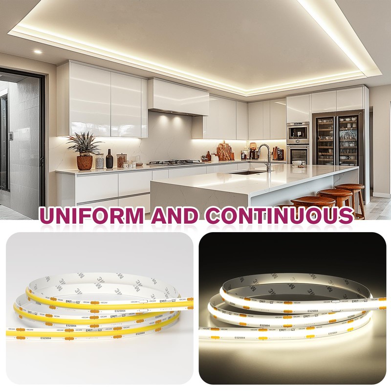 EMITEVER COB LED Strip Lights Neutral White,4000K Tape Light Premium