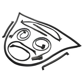 TEKKOAUTO 9096GGW Weather Strip Seal Full Weatherstrip Kit Set Compatible with 1984-1996 Chevy Corvette C4 2-Door 5.7L 5733CC 350Cu. in. V8 8489GGW