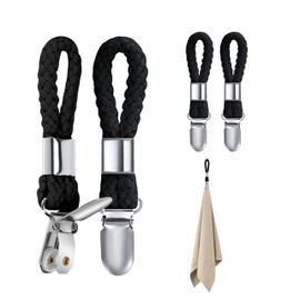 Pack of 4 Towel Clips, Hanging Towel Clips, Black Hanger for Towels, for Towel Hanger, Sewing Towel Clamp, Towels, Clothes Pegs, Towel Hanger, Without Sewing Towel Clips