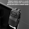 Wireless Car Speakerphone,Handsfree Talking Car Speaker with Clip | Multifunctional
