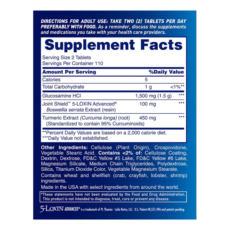 Osteo Bi Flex Glucosamina Hci + Turmeric Cúrcuma 220 Tablets