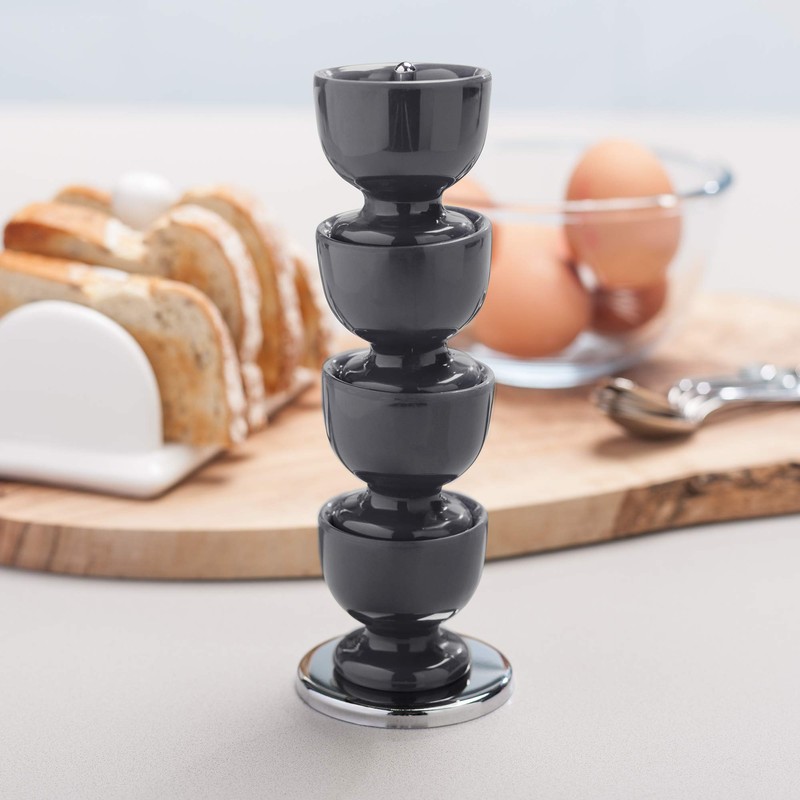 Zeal G277T Melamine Stack and Store Egg Cups/Holders, Set of