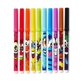 Scentos Marcadores perfumados de línea fina para mayores de 3 años, varios colores para dibujar, escribir y colorear (paquete de 10)