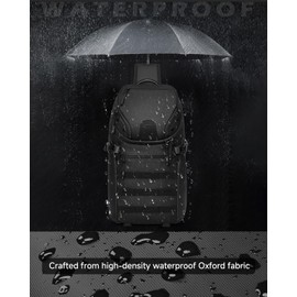 Somago Crossbody Sling Backpack Sling Bag Travel Hiking Chest Bag Daypack Single Shoulder Bag (Black)