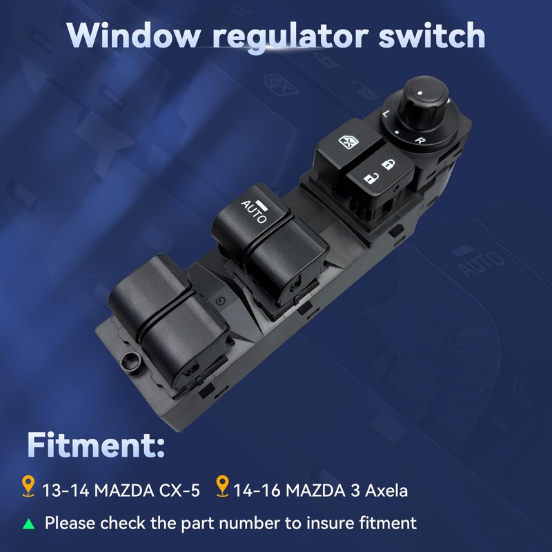BELGEMAY Driver Side Power Window Switch - Compatible with 2013-2015
