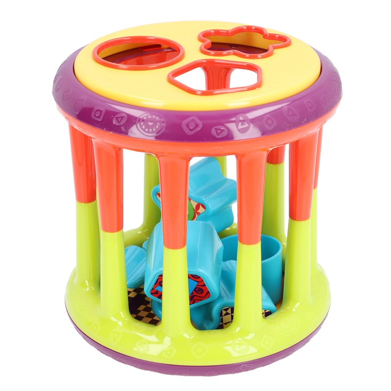 Kids Blocks Shape Sorting Toy Plastic Montessori Activity Cube Baby