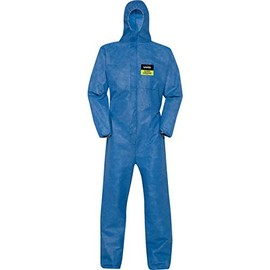 Uvex 5/6 Air Chemical Protective Suit - Blue Disposable Jumpsuit - Particulate Proof XL
