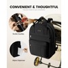 LOVEVOOK Changing Backpack Baby Changing Bag, black, M