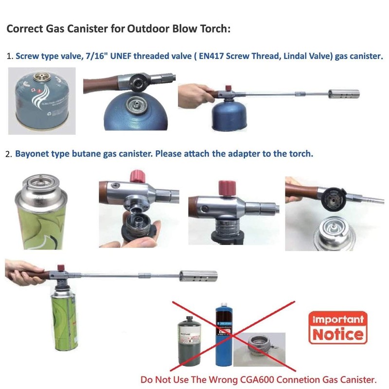 A-ONE Outdoor Burner-Blow Torch-Garden Torch-Outdoor Blow Torch-Weed Torch with an