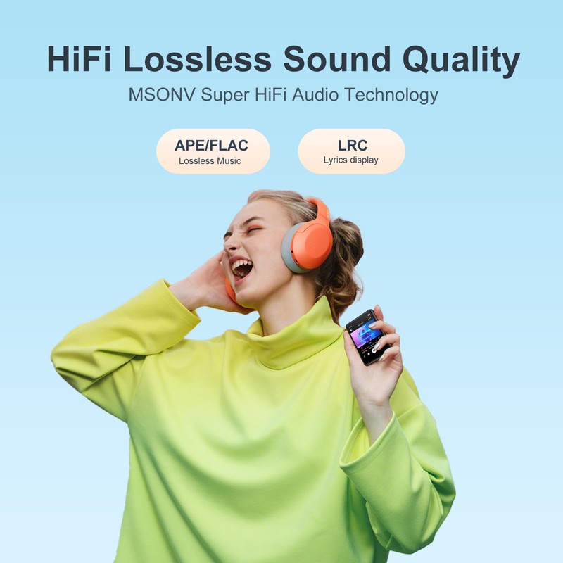 MECHEN 64GB MP3 Player Bluetooth 5.3 with 2.4" Full Touch