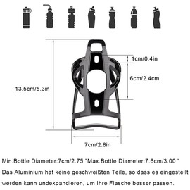 Voarge Bicycle Bottle Holder, Lightweight Water Bottle Holder for MTB Road Bike Pack of 2