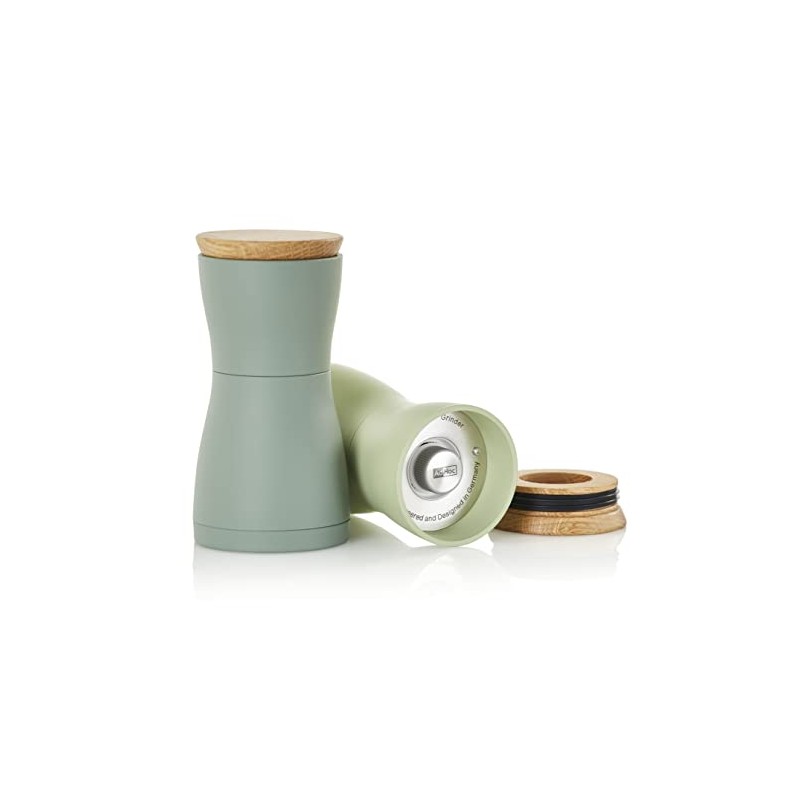 AdHoc Twin Pepper Mill & Salt Mill Set, Dark Green