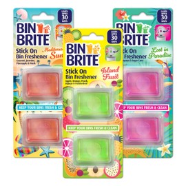 6x Bin Odour Neutraliser Stick On Freshener - Mediterranean Sun – Bundled by Smart Cutie