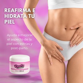 Crema Reafirmante Corporal con Romero, Centella Asiática y Cafeína 250 mL reductora de abdomen, crema antiestrías embarazo, Tratamiento reafirmante post parto, Emulsion corporal para estrías y flacidez ligera